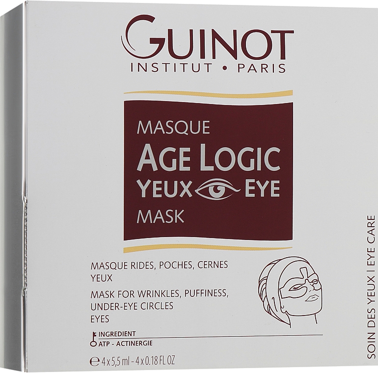 Przeciwzmarszczkowa maska do okolic oczu - Guinot Age Logic Eye Mask