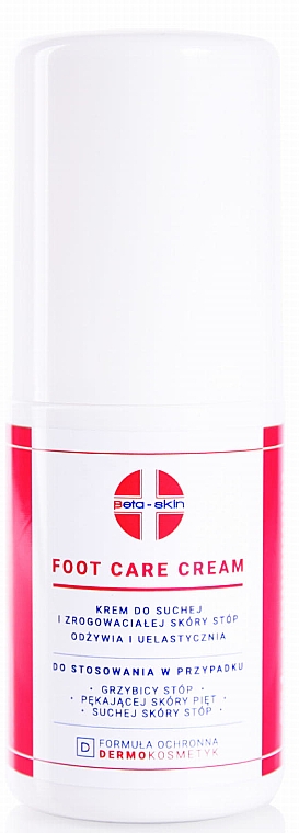Odżywczy krem uelastyczniający do suchej i zrogowaciałej skóry stóp - Beta-Skin Skin Foot Care — Zdjęcie N1