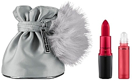 Kup Zestaw - MAC Snow Ball Shadescents Ruby Woo Kit (lipstick/3g + edp/6ml + bag)