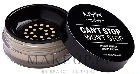 Puder do wykończenia makijażu - NYX Professional Makeup Can’t Stop Won’t Stop Setting Powder — Zdjęcie Light Medium