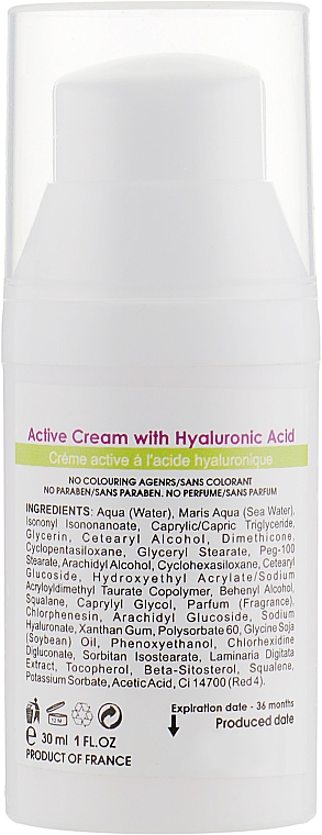 Aktywny krem z kwasem hialuronowym - Biotonale Hyaluronic Acid Active Cream — Zdjęcie N2