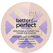 Puder pod oczy - Eveline Better Than Perfect Smoothing and Correcting Eye Powder — Zdjęcie N1