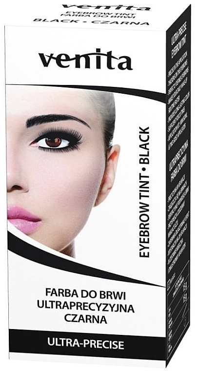 Farba do brwi Ultraprecyzja - Venita Eyebrow Tint Black — Zdjęcie N1