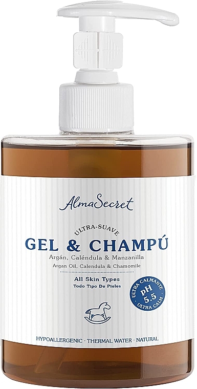 Żelowy szampon z arganem, nagietkiem i rumiankiem - Alma Secret Gel-Shampoo with Argan, Marigold & Chamomile — Zdjęcie N1