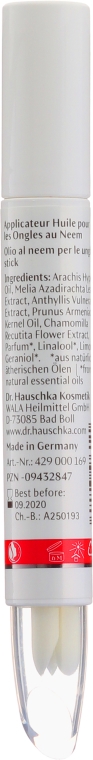 Olejek do paznokci i skórek - Dr Hauschka Neem Nail Oil Pen — Zdjęcie N2
