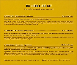 Zestaw - Cosrx Honey Glow Propolis Trial Kit (f/ampoul/10ml + f/toner/30ml + f/cr/15ml)  — Zdjęcie N3