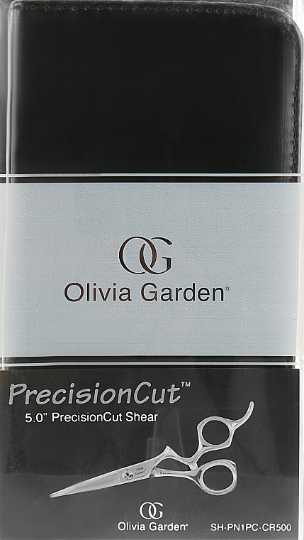 Nożyczki fryzjerskie w czarnym etui - Olivia Garden PrecisionCut 5.0