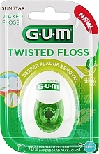 Nić dentystyczna woskowana z miętą - G.U.M Sunstar Waxed Twisted Floss — Zdjęcie N1
