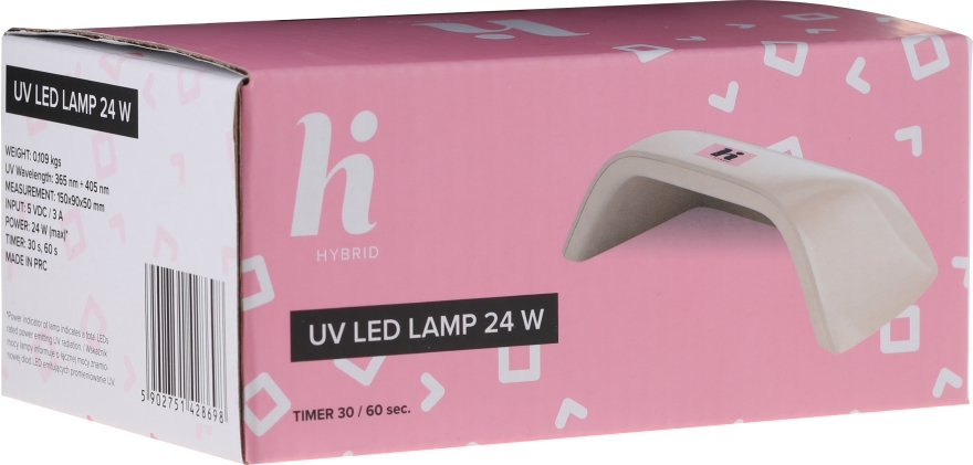 Lampa UV/LED do manicure hybrydowego - Hi Hybrid UV Led Lamp 24W — Zdjęcie N1