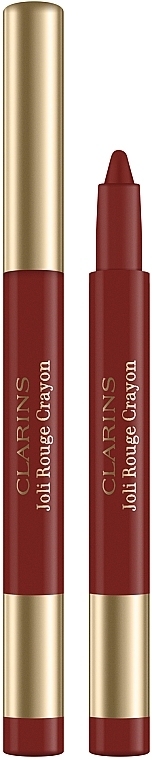 Matowa kredka i pomadka do ust 2 w 1 - Clarins Joli Rouge Crayon — Zdjęcie N1