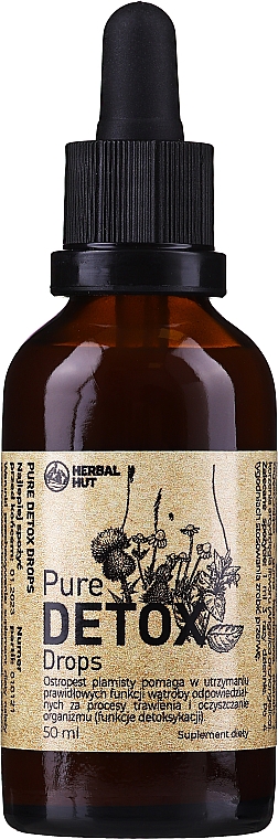 Detoksykujący suplement w płynie z ostropestem plamistym - Noble Health Pure Detox Drops — Zdjęcie N1