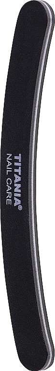 Pilnik do paznokci, zakrzywiony, czarny - Titania Nail File — Zdjęcie N1