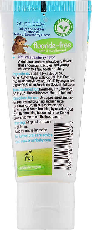 Pasta do zębów dla dzieci Truskawka 0-2 lata - Brush-Baby Toothpaste — Zdjęcie N2