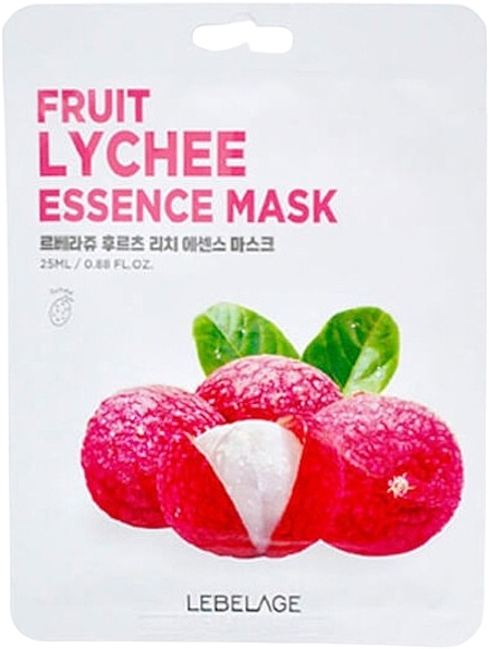 Maseczka do twarzy z ekstraktem z owoców liczi - Lebelage Fruit Lychee Essence Mask  — Zdjęcie N1