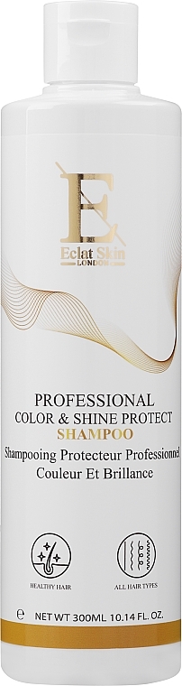 Szampon do włosów farbowanych i matowych z olejem babassu - Eclat Skin London Professional Color & Shine Protect Shampoo — Zdjęcie N1