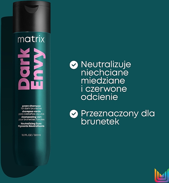 Szampon do włosów neutralizujący czerwone odcienie - Matrix Total Results Dark Envy Shampoo — Zdjęcie N3