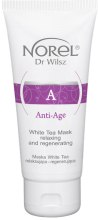 Kremowa maska do pielęgnacji skóry mieszanej z białą herbatą - Norel Anti-Age White Tea Mask — Zdjęcie N1