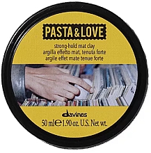 Glinka matująca do mocnego utrwalenia włosów - Davines Pasta & Love Strong-Hold Mat Clay — Zdjęcie N1