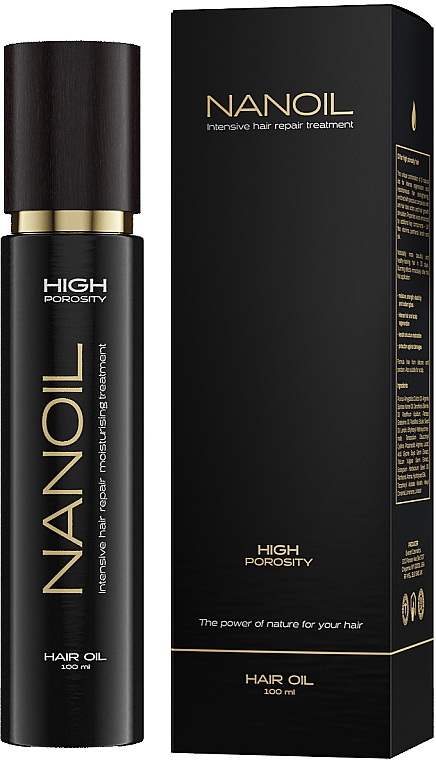 Olejek do włosów wysokoporowatych - Nanoil Hair Oil High Porosity — Zdjęcie N1