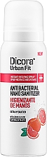 Kup Spray do dezynfekcji rąk o zapachu cytrusów i brzoskwini - Dicora Urban Fit Protects & Hydrates Hand Sanitizer 