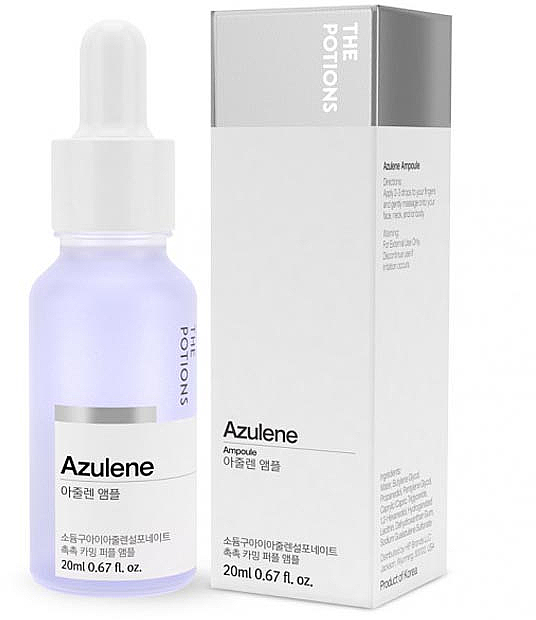 Rozświetlające serum do twarzy - The Potions Azulene Ampoule Serum — Zdjęcie N1