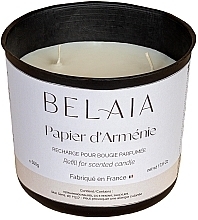 PRZECENA! Świeca zapachowa „Papier ormiański” (wkład) - Belaia Papier d'Armenie Candle Wax Refill * — Zdjęcie N3