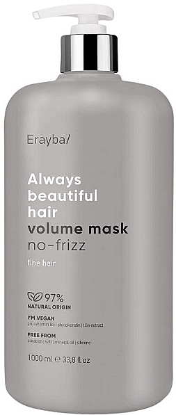 Zwiększająca objętość maska ​​do włosów - Erayba ABH Volume Mask No-frizz — Zdjęcie N2