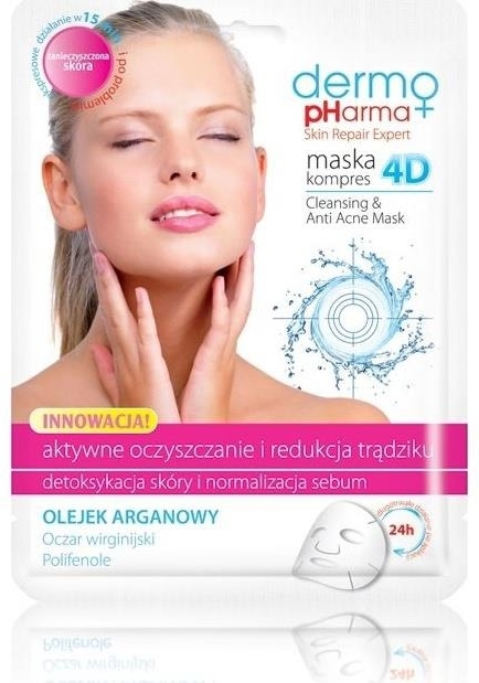 Maska oczyszczająca i redukująca trądzik - Dermo Pharma Skin Repair Expert Cleansing Anti Acne Mask 4D — Zdjęcie N1
