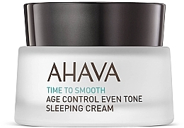 Wygładzający krem na noc korygujący ton skóry - Ahava Age Control Even Tone Sleeping Cream — Zdjęcie N1