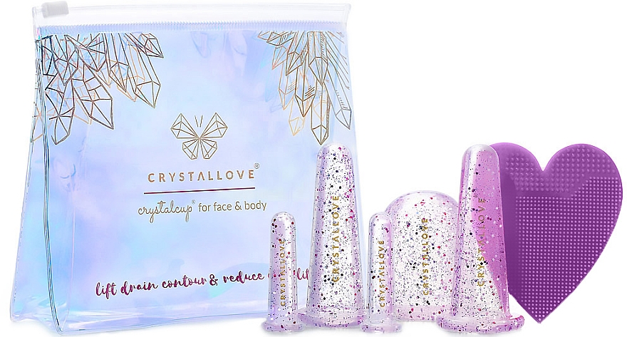 Silikonowe bańki do masażu twarzy i ciała - Crystallove Crystalcup For Face & Body — Zdjęcie N1