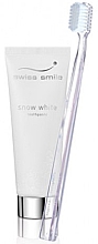 Zestaw Dzień - Swiss Smile Snow White Toothpaste & Toothbrush — Zdjęcie N1