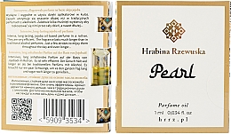 PREZENT! Hrabina Rzewuska Pearl - Perfumy w olejku (mini) — Zdjęcie N2