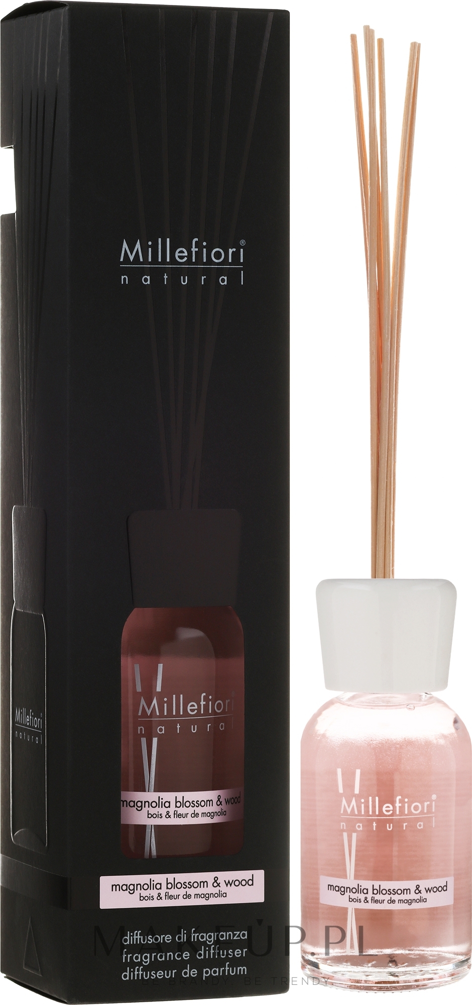 Dyfuzor zapachowy Kwiaty magnolii i drewno - Millefiori Milano Natural Magnolia Blossom & Wood  — Zdjęcie 500 ml