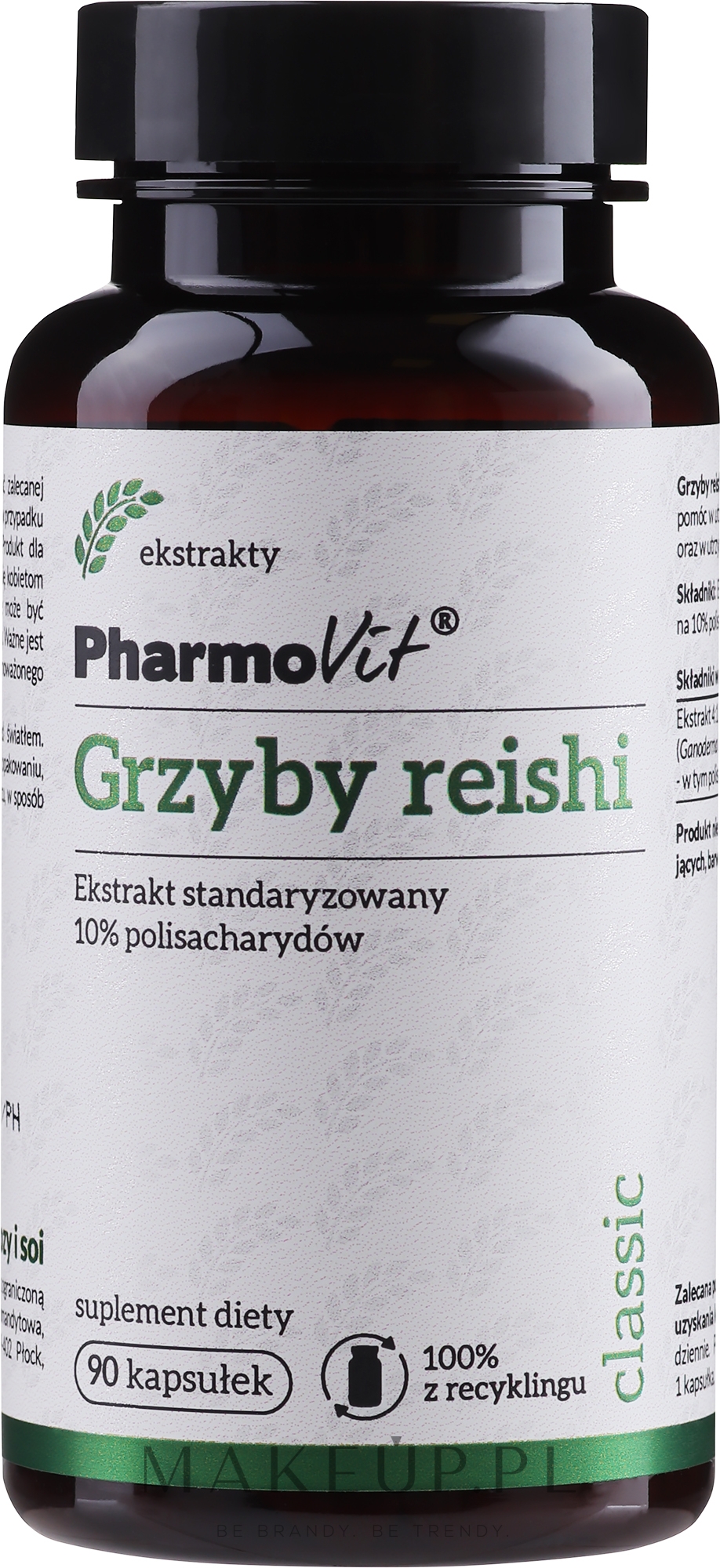 Suplement diety Grzyby reishi - PharmoVit Classic Grzyby Reishi Extract — Zdjęcie 90 szt.