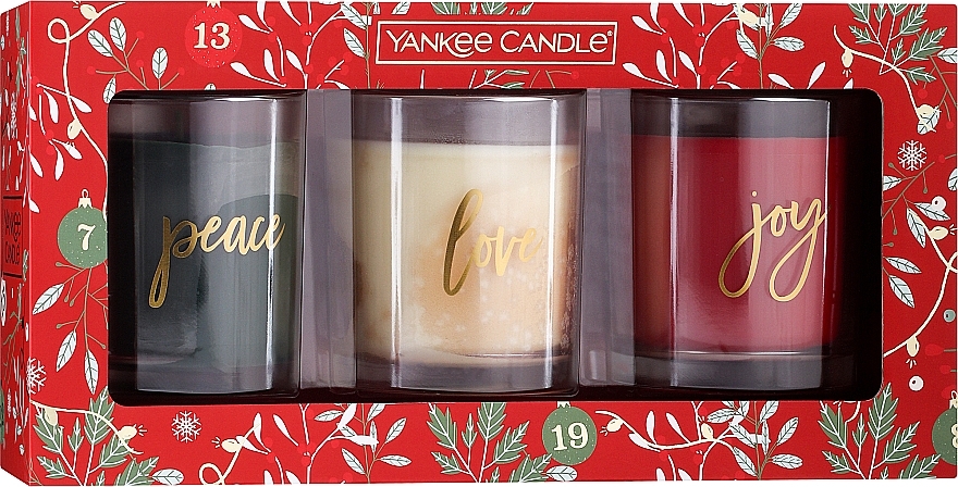 Zestaw - Yankee Candle Countdown To Christmas (candle/3x226g) — Zdjęcie N1