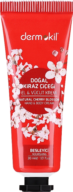 Krem do rąk i ciała z kwiatem wiśni - Dermokil Hand & Body Cream With Cherry Blossom — Zdjęcie N1