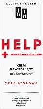 Nawilżający krem bezzapachowy do twarzy - AA Help Cera Atopowa — Zdjęcie N2