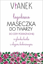 Kup WYPRZEDAŻ Łagodząca maseczka do twarzy - Vianek Seria różowa łagodząca *