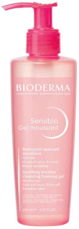 Łagodzący żel oczyszczający o działaniu nawilżającym do skóry wrażliwej - Bioderma Sensibio Cleansing Foaming Gel — Zdjęcie N1