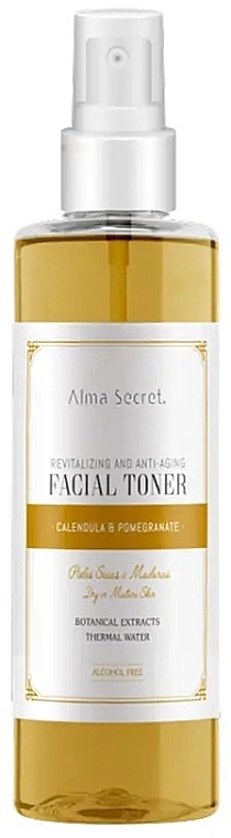Tonik do twarzy - Alma Secret Revitalizing And Anti-Aging Facial Toner Calendula & Pomegranate — Zdjęcie N1