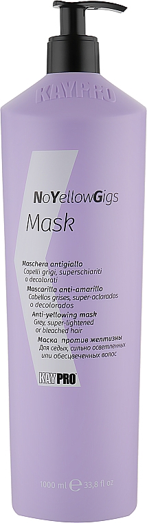 Maska do włosów z żółtymi tonami - KayPro NoYellowGigs Mask — Zdjęcie N3
