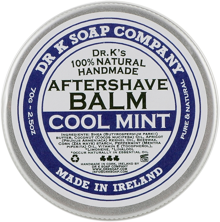 PRZECENA! Balsam po goleniu Cool Mint - Dr K Soap Company Aftershave Balm Cool Mint * — Zdjęcie N1