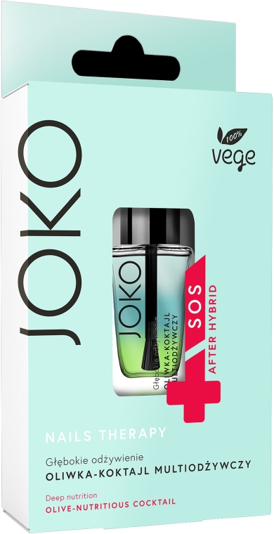Oliwka-koktajl multiodżywczy do paznokci Głębokie odżywienie - Joko Nails Therapy — Zdjęcie N1