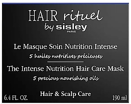 Intensywna maska odżywcza do włosów - Sisley Hair Rituel The Intense Nutrition Hair Care Mask — Zdjęcie N2