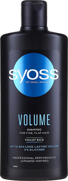 Szampon zwiększający objętość włosów - Syoss Volume Violet Rice Shampoo