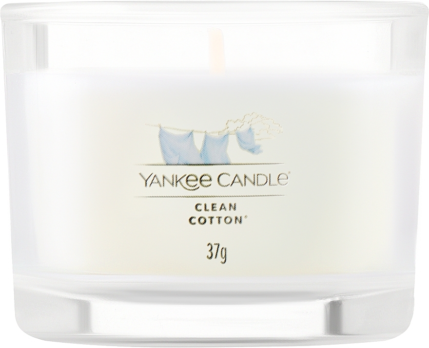 Świeca zapachowa w szkle - Yankee Clean Cotton Candle — Zdjęcie N1