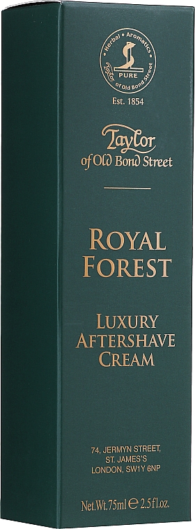 Taylor of Old Bond Street Royal Forest Aftershave Cream - Krem po goleniu do twarzy dla mężczyzn — Zdjęcie N2