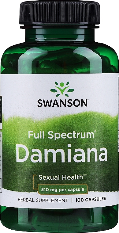 Suplement diety Liście Damiana - Swanson Damiana — Zdjęcie N1