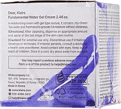 PRZECENA! Przeciwutleniający żel do twarzy - Klairs Fundamental Watery Gel Cream * — Zdjęcie N4