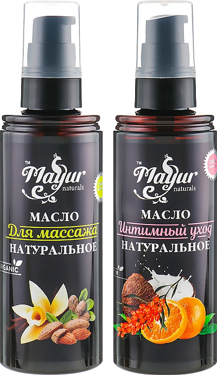 Zestaw olejków do masażu - Mayur (b/oil/120ml + intim/oil/120ml) — Zdjęcie N1